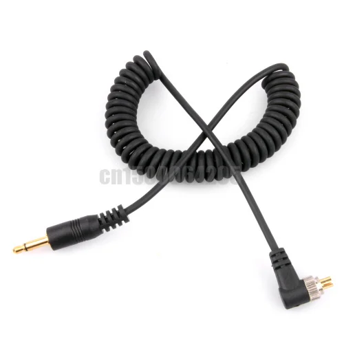 Кабель синхронизации со штекером 3 5 мм для вспышки с винтовым замком 580EX II 7D 5DII 50D