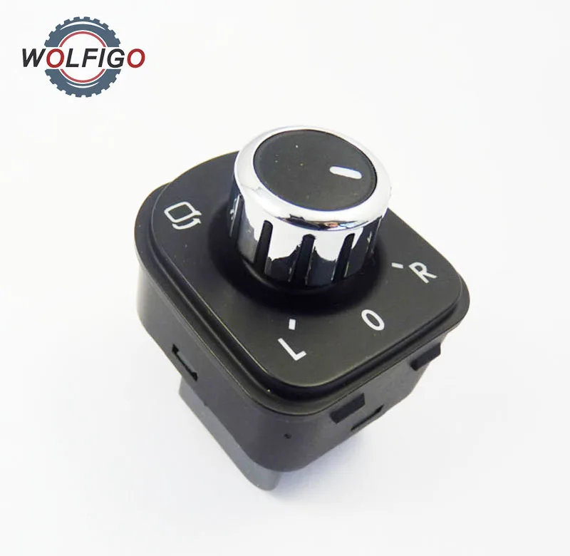 WOLFIGO Новый хромированный переключатель Зеркала управления 5ND959565A для VW Golf MK5 MK6 JETTA