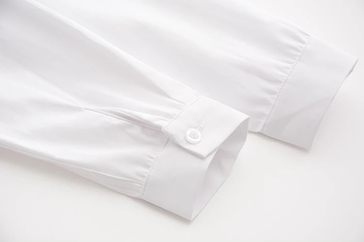 JK Униформа Рубашка с длинным рукавом круглый воротник Питер Пэн гармошка