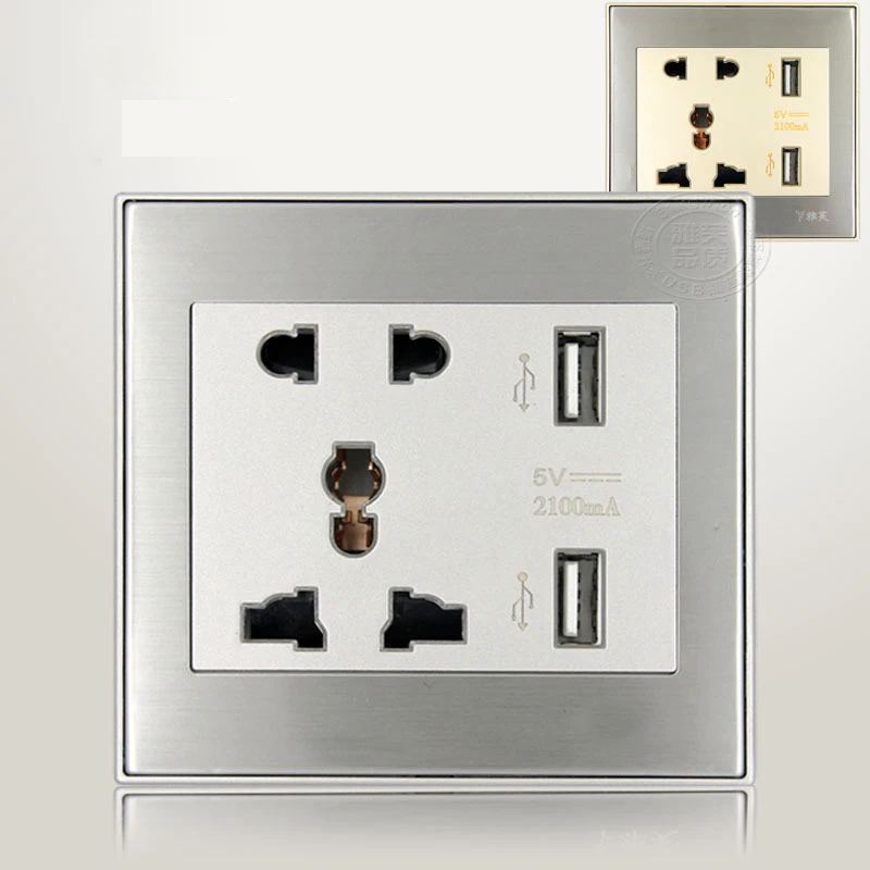 10 шт. Оптовая продажа Детское нижнее белье DC5V 2100mA Универсальный USB настенная