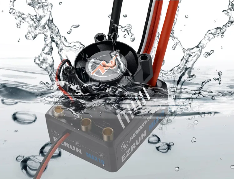 

Hobbywing EZRUN MAX10 60A ESC Waterproof Non-inductive Brushless Speed Controller for RC SUV Car