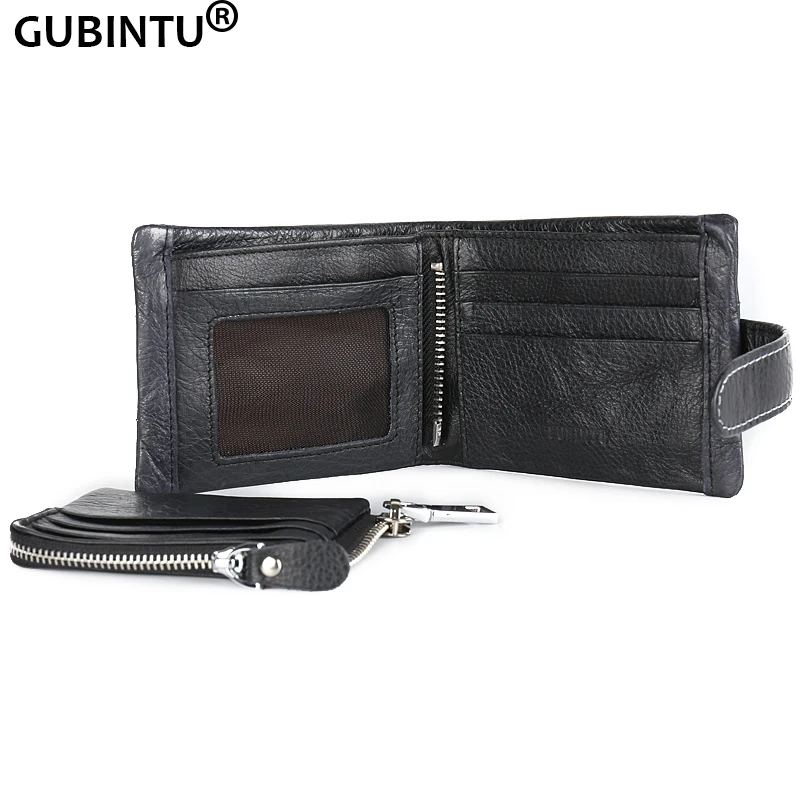 GUBINTU натуральная кожа 2018 классический европейский и американский стиль мужские