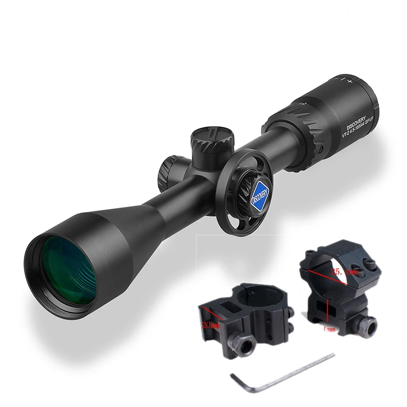 Low Mount 20mm VT-2 обнаружения 4,5-18X44SFVF Охотничья винтовка прицелы принадлежности для оружия тактические оптические прицелы со специальным креплением для телефона - Цвет: Low Mount 20mm