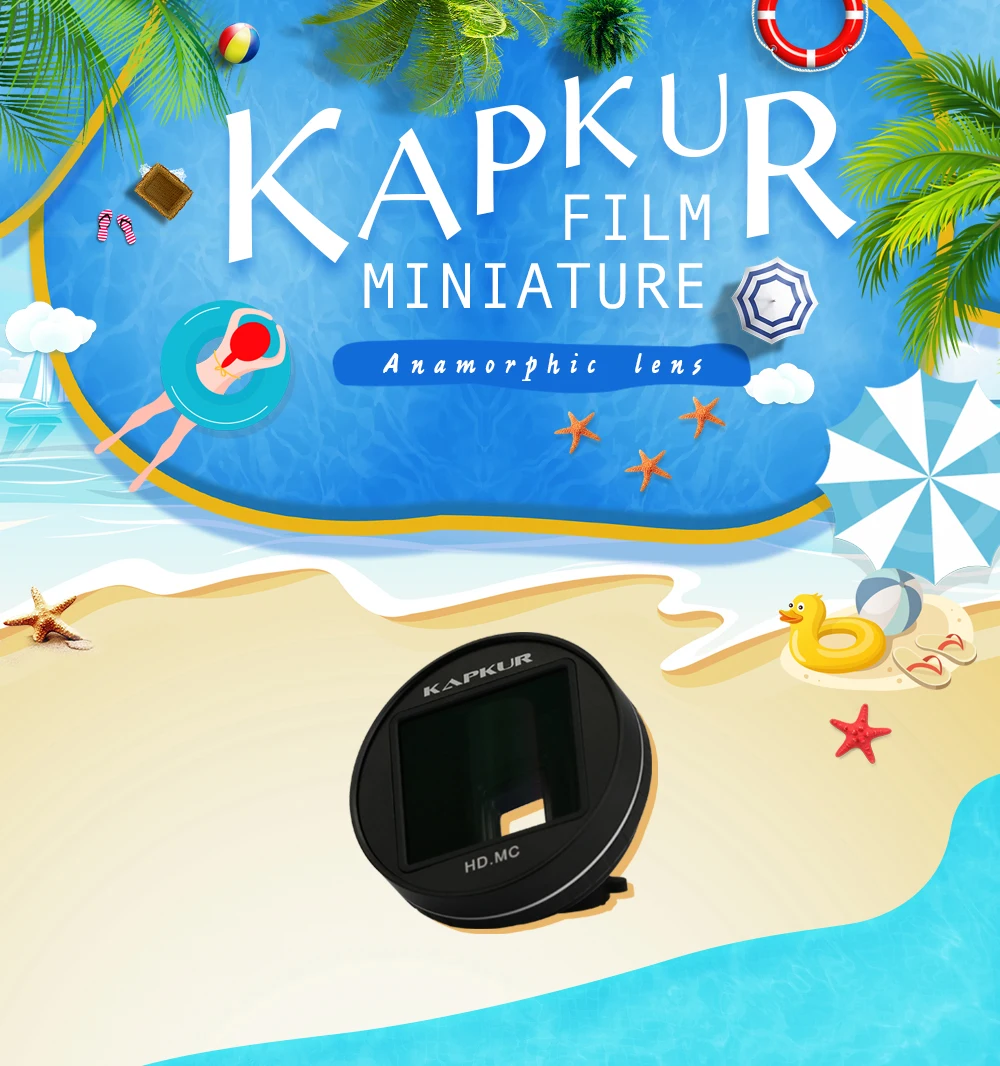 Capkur 1.33X анаморфный объектив, широкоэкранный кинообъектив для iPhone XR с капкуром чехол для телефона для широкоэкранного видео