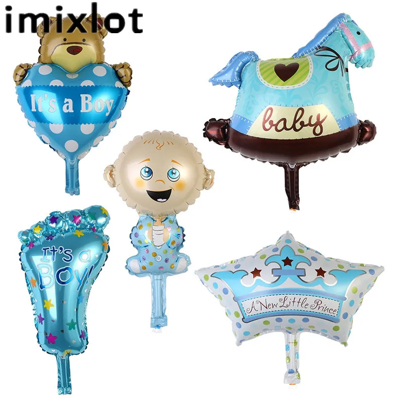 Imixlot 5 шт./компл. Фольга Воздушный шар для маленьких девочек и мальчиков милый