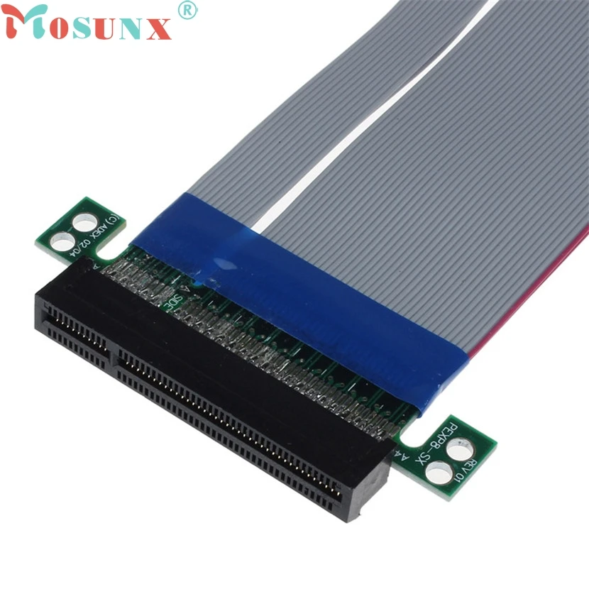 Mosunx Mecall PCI E Express 8X Riser Card удлинитель гибкий шнур ленточный кабель|riser card|flexible ribbon