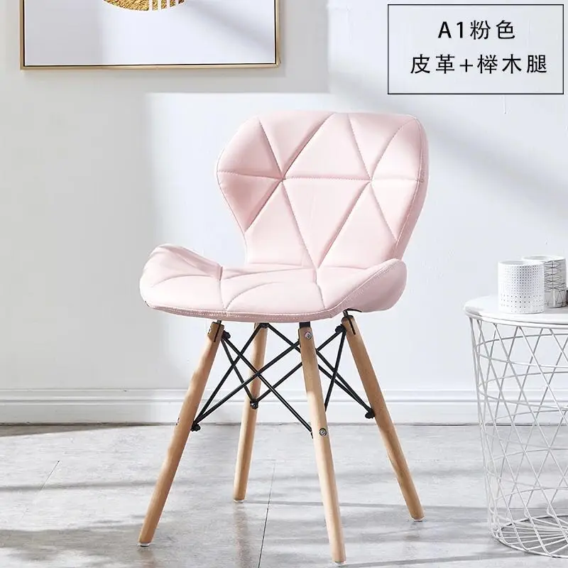 PINK PU U-BEST современный Ems PP пластиковый обеденный Eme стул с деревянные ножки, ресторан пластиковый обеденный стул для kinig комнаты - Цвет: PINK PU