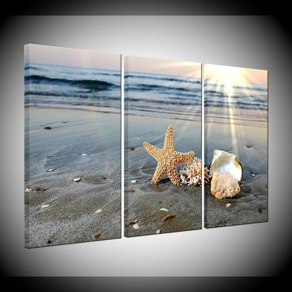 HD фотографии печать на холсте Современная Wall Art Рамки комплект из 3 предметов