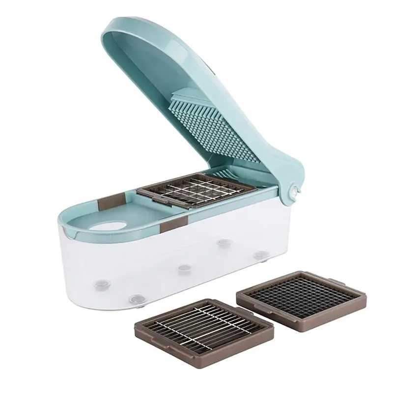 

Multifunction Vegetable Slicer with 8 Dicing Blades Manual Potato Peeler Carrot Grater Dicer Kitchen Tools Vegetable Cutter