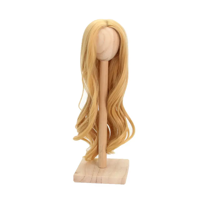 3 only wig Высокое качество высокая температура провода Розовый Коричневый Красный Парики Для 1/3 1/4 1/6 BJD куклы аксессуары - Цвет: 3 only wig