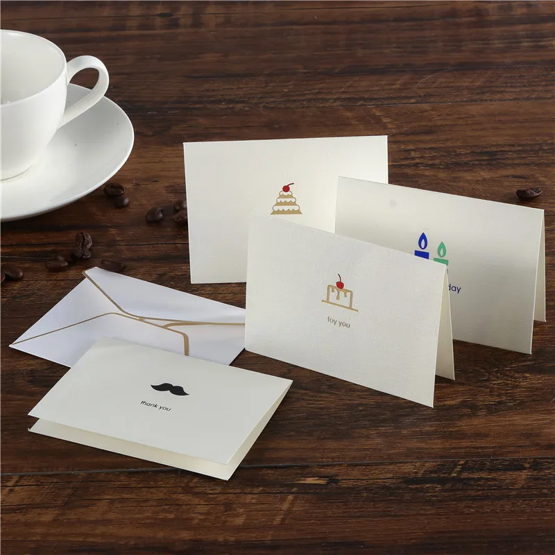 Печать поздравительной открытки Почтовые спасибо подарочные карты с конверт 1 шт