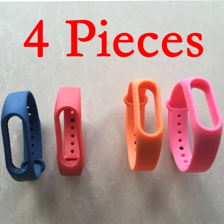 Xiaomi mi band 2 ремешок браслет часы ремешок цвет замена ремешок mi band 2 цветной ремешок силиконовые браслеты аксессуары - Цвет: 4 pieces
