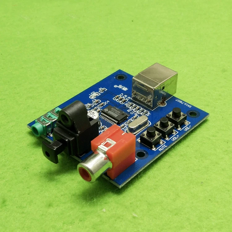 Звуковая карта PCM2704 USB аудиоцап вход аналоговый коаксиальный волоконный выход