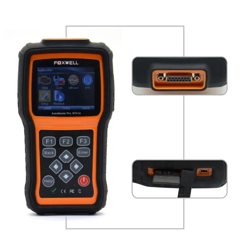 Foxwell NT414 четыре системы диагностики инструмент сканирования двигателя ABS подушки