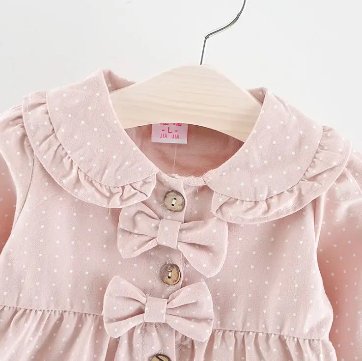 

Spring autumn girl's sweet dress, long sleeve, baby princess dress.