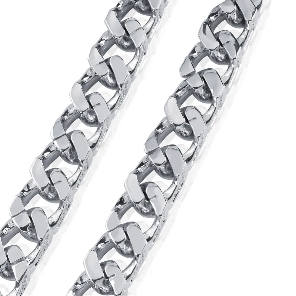 JINAO Hip Hop Jewelry 16mm Miami Cuban Chain Micro Pave Cubic Zirconia Necklace Full Iced Out Chain Gold Silver Bling Male Gifts