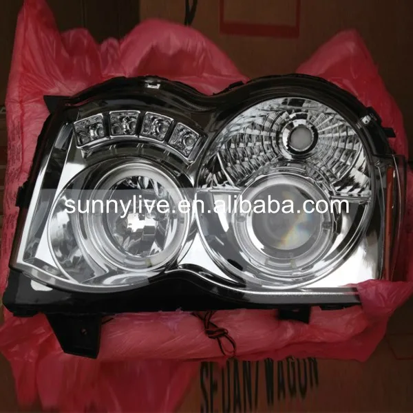 Для Jeep Chrysler для Grand Cherokee светодиодная фара ангельские глазки 2008-2010 год