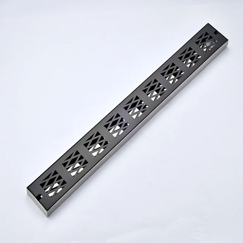 Black Bronze D Нержавеющая сталь 90 см ванная комната слив линейный напольный сливной фильтр 90*10 см длинная полоса канала плитка слив - Цвет: Black Bronze D
