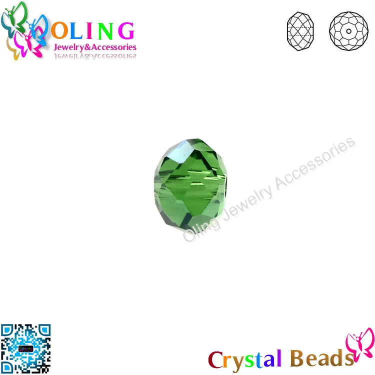 

2016 new AAA 6mm 495pcs glass beads Fern Green AB Crystal bead faceted flat round DIY Bracelet choker necklace jewelry making
