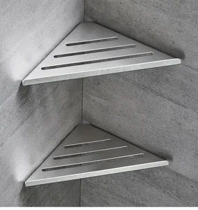 304 полка для ванной из нержавеющей стали, 2-слойная угловая рама, треугольная корзина, матовый серебристый набор аксессуаров для ванной