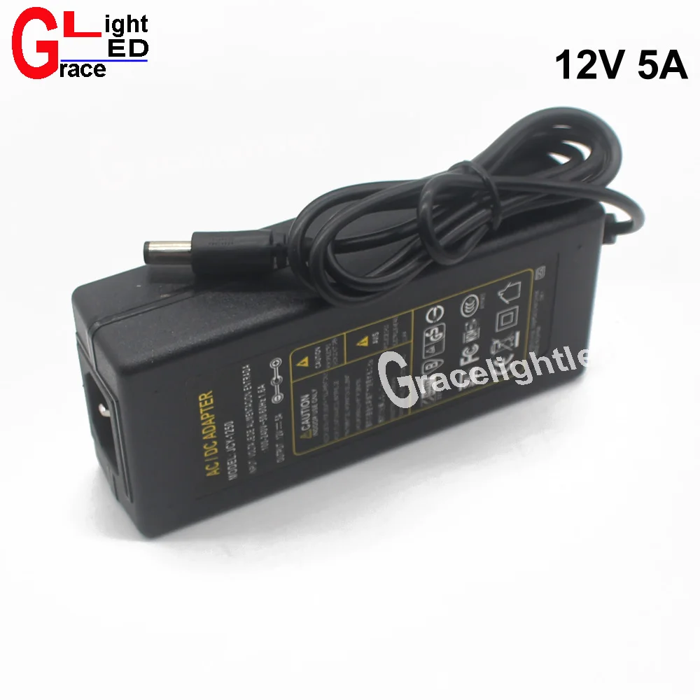 12V5A 12В 5А AC100V 240V 60 Вт светодиодный адаптер питания Светодиодный источник