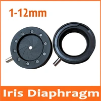 durable 1 12mm amplifying diameter metal zoom optical iris diaphragm aperture condenser for digital camera microscope adapter
