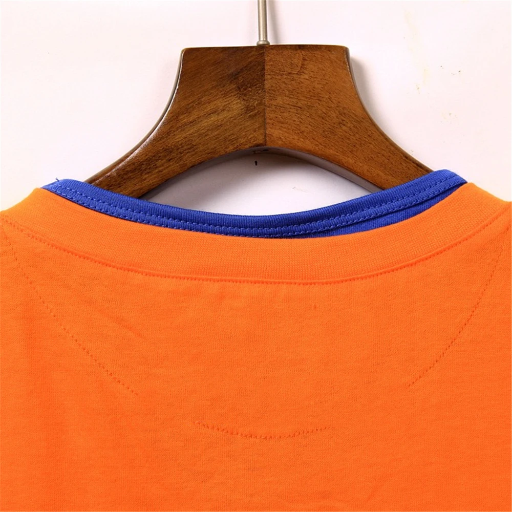 Футболка мужская с V образным вырезом хлопок аниме модная повседневная принтом