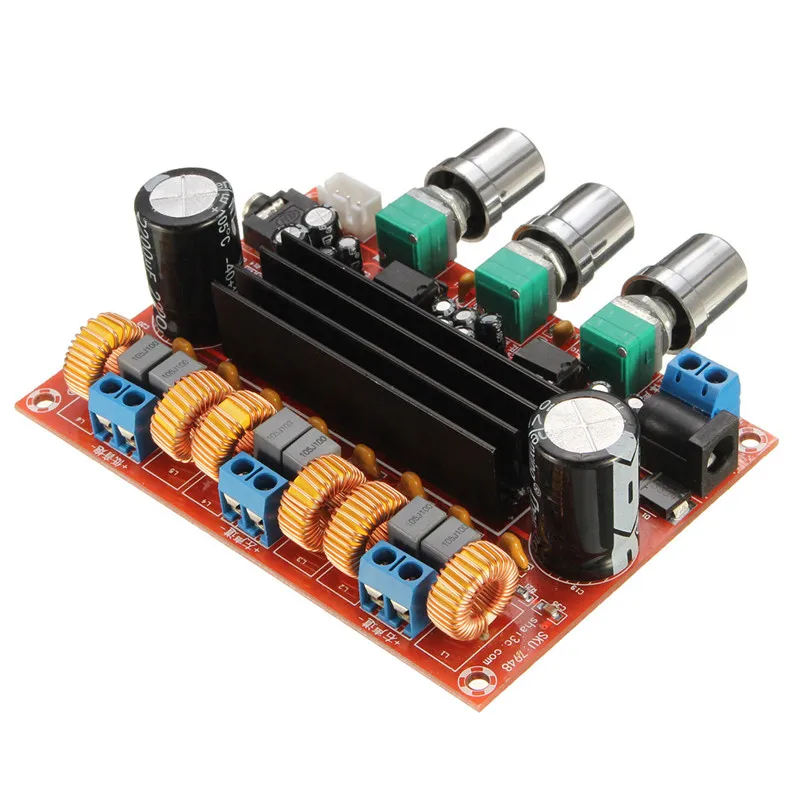 Плата усилителя мощности TPA3116D2 50 Вт * 2 + 100 1 каналов|power amplifier board|amplifier boardamplifier board 50w