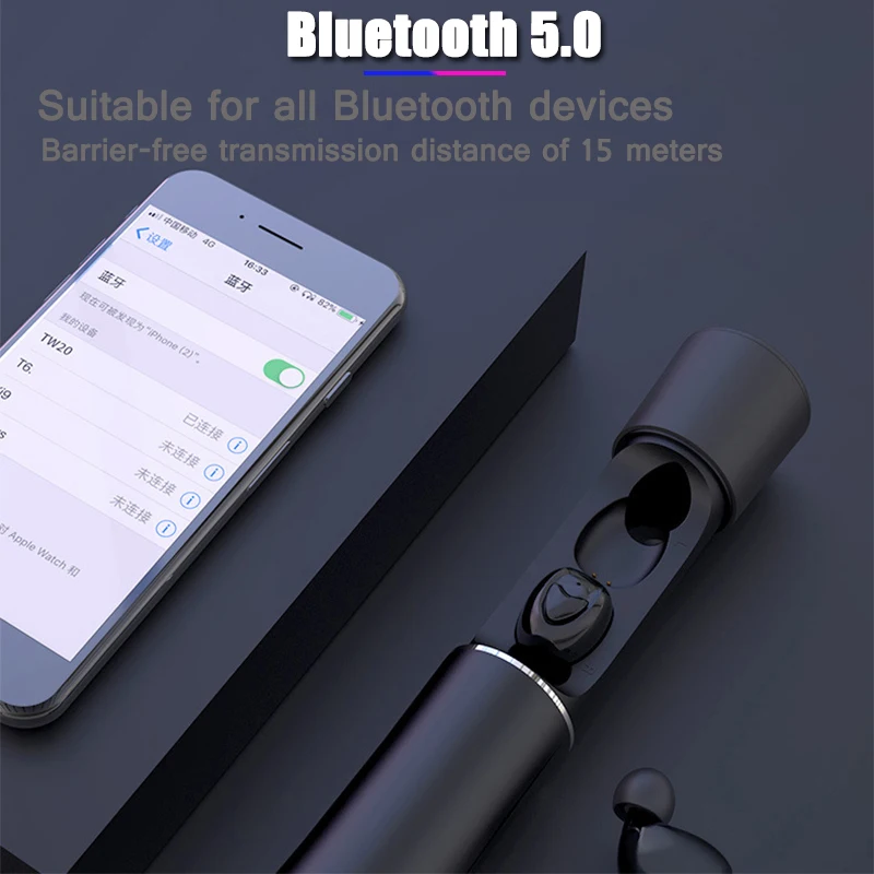 2019 Новые bluetooth наушники TW20 TWS стерео беспроводные HIFI качество звука