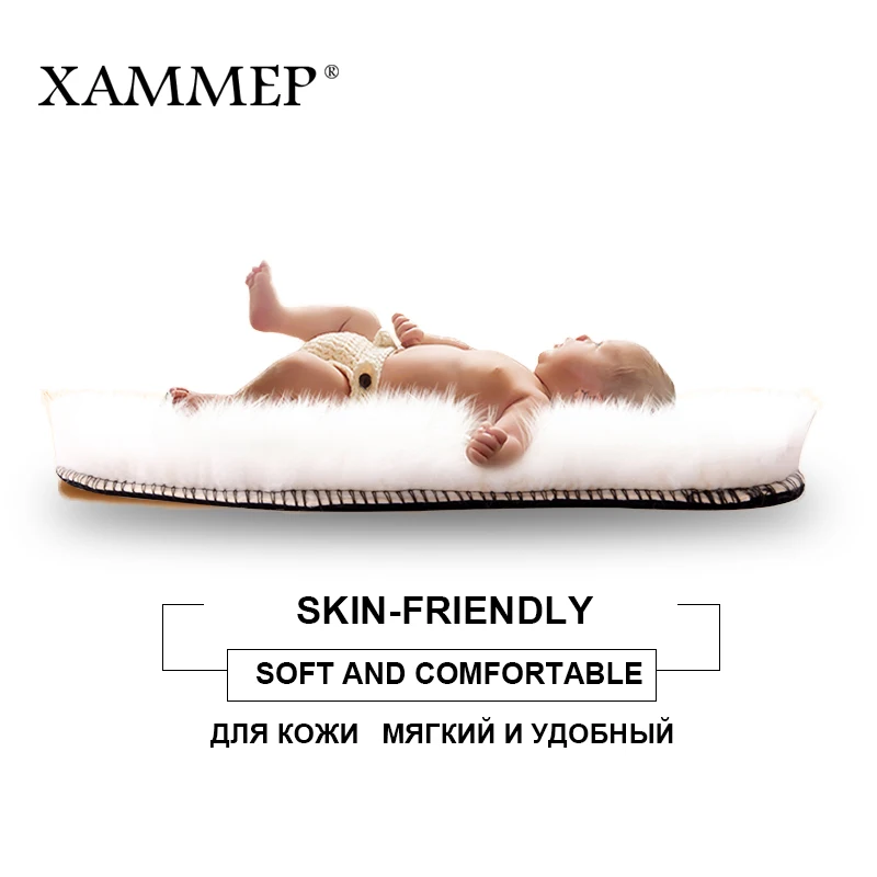 Xammep стельки из натуральной овечьей шерсти, кашемировые, тепловые, из овечьей шерсти, для взрослых и детей, зимние ботинки, обувь, стельки, большие размеры
