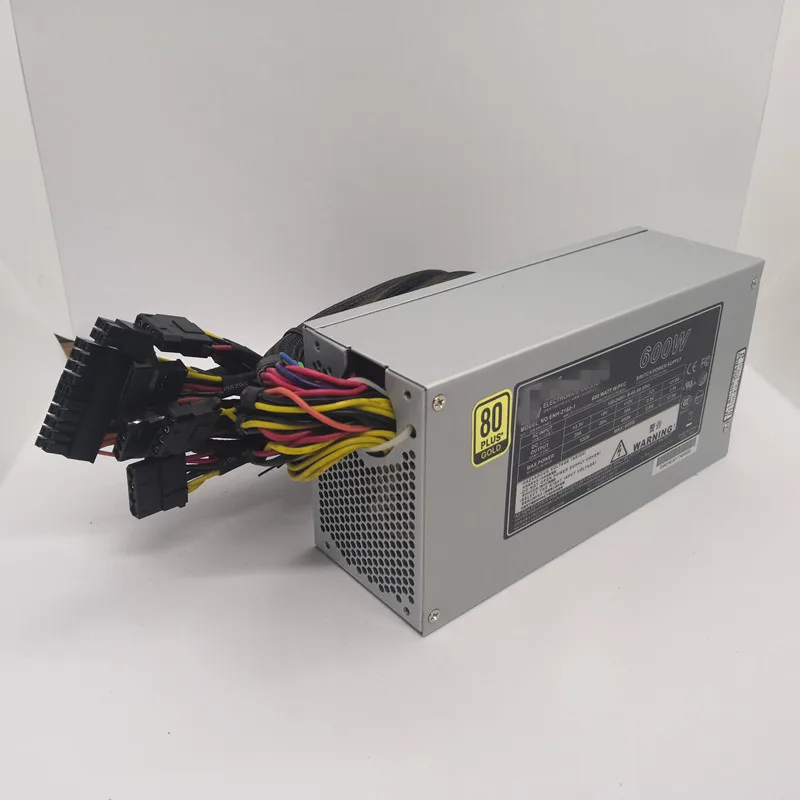 Высокоэффективная стойка 600 Вт блок питания 2U промышленный сервер PSU ENH2160 с переключателем 100-240 в активный PFC 80PLUS