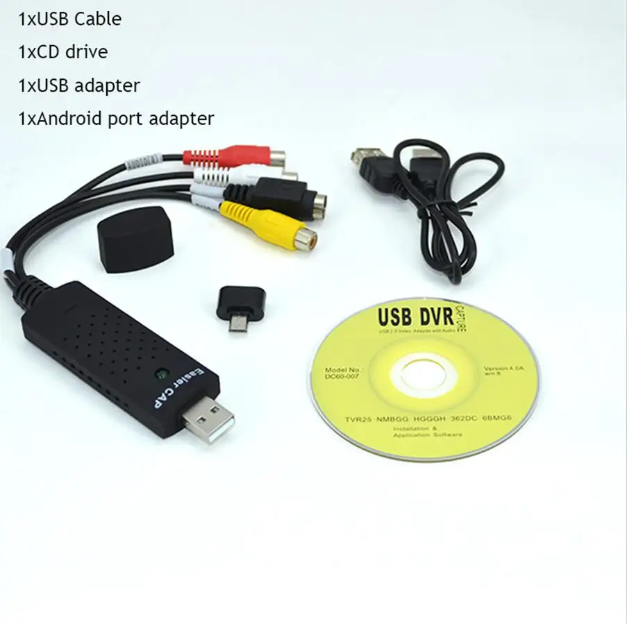 Синий Чем USB 2.0 HDMI для RCA usb адаптер конвертер Аудио видео Кабели ПК TV DVD VHS захват