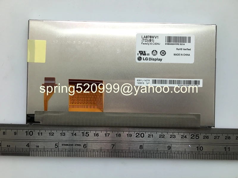 Original l& G 7 дюймов ЖК-дисплей дисплей la070wv1 TD01 la070wv1-td01 без сенсорный экран для автомобиля DVD GPS навигации аудио