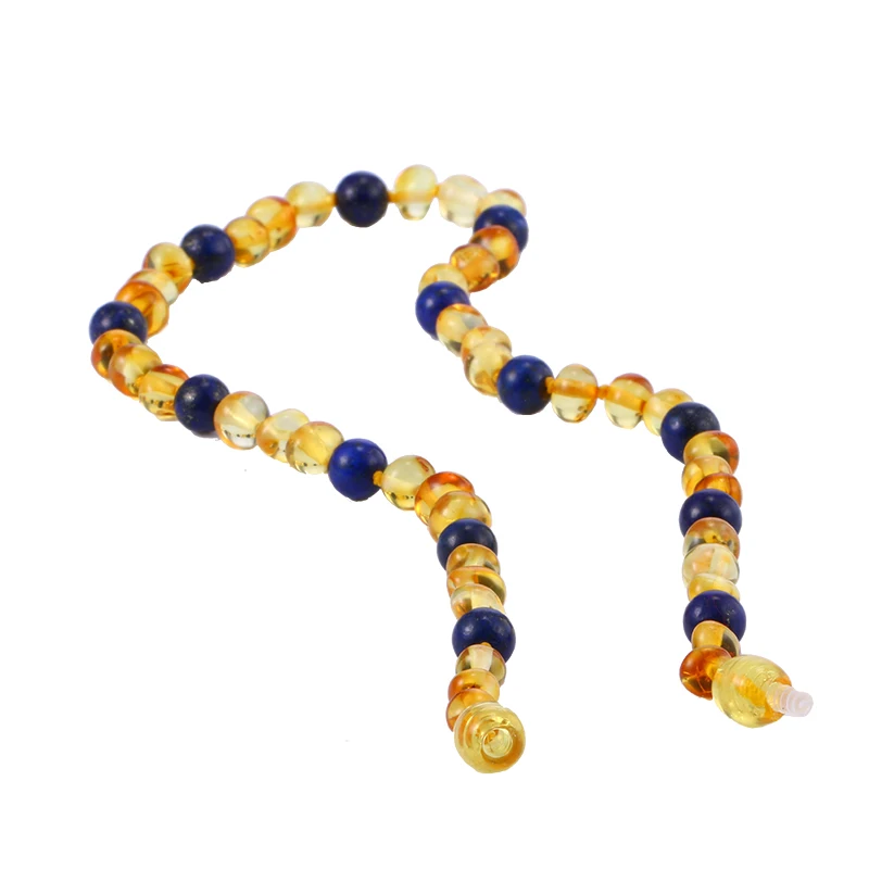 Ожерелье для прорезывания зубов с натуральным лазуритом|necklace with|necklace worldnecklace