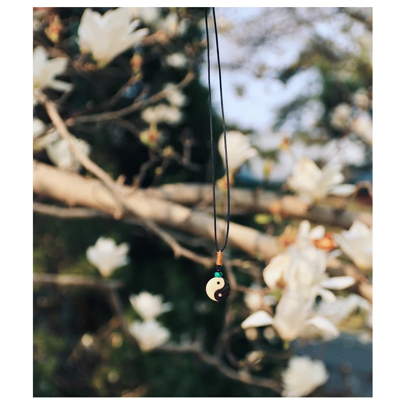 Оптовая продажа элегантное искусственное ожерелье ручная работа Yinyang для мужчин