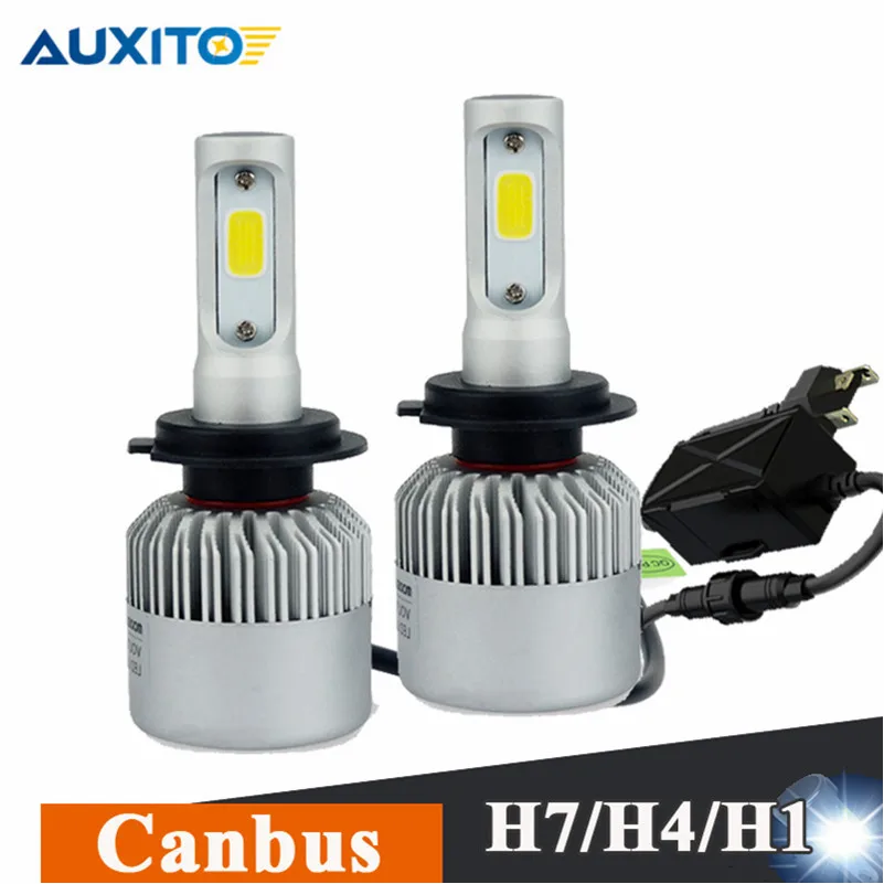 Фары автомобиля Canbus H7 H1 H4 9003 72 Вт светодиодный налобный фонарь Hi/Lo луч