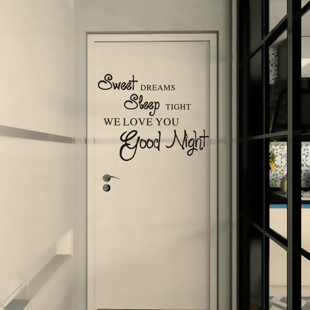 Sweet Dreams спокойной ночи Романтический Спальня наклейки гостиная отличительные