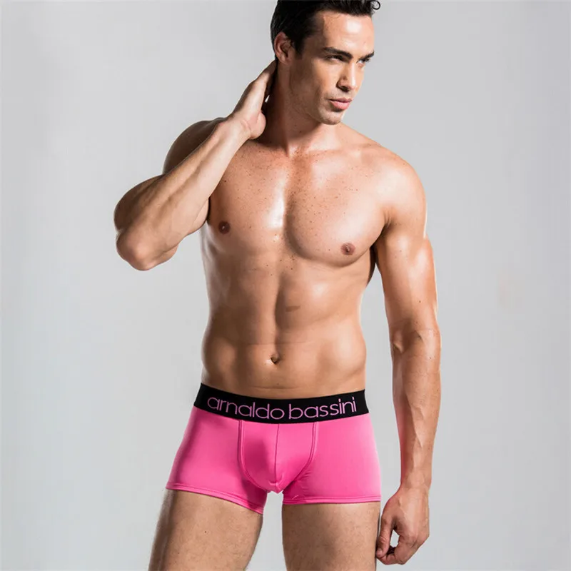 AB Pink 16 цветов, мужское нижнее белье, Cueca, пикантные мужские трусы, удобные, дышащие, мужские боксеры, высокое качество, модальные шорты, мужские боксеры - Цвет: AB Pink