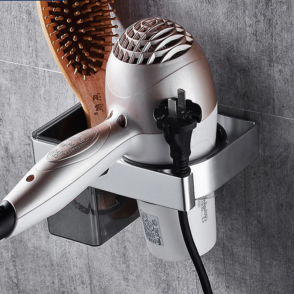 

Non perforated toilet hair dryer frame dryer rack bathroom rack wall hanger storage rack wx6141039