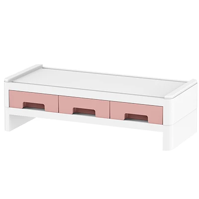 Pink D Креативные держатели для настольного компьютера, клавиатуры, ящика, канцелярские ручки, книжные мелочи, полка, аксессуары для дома и офиса, принадлежности - Цвет: Pink D