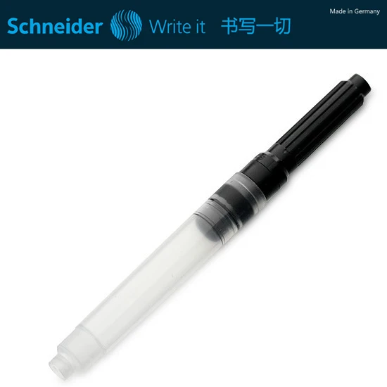 Schneider ink device Япония Muji высокое качество алюминиевая короткая карманная авторучка чернила для гелевой ручки - Цвет: Schneider ink device