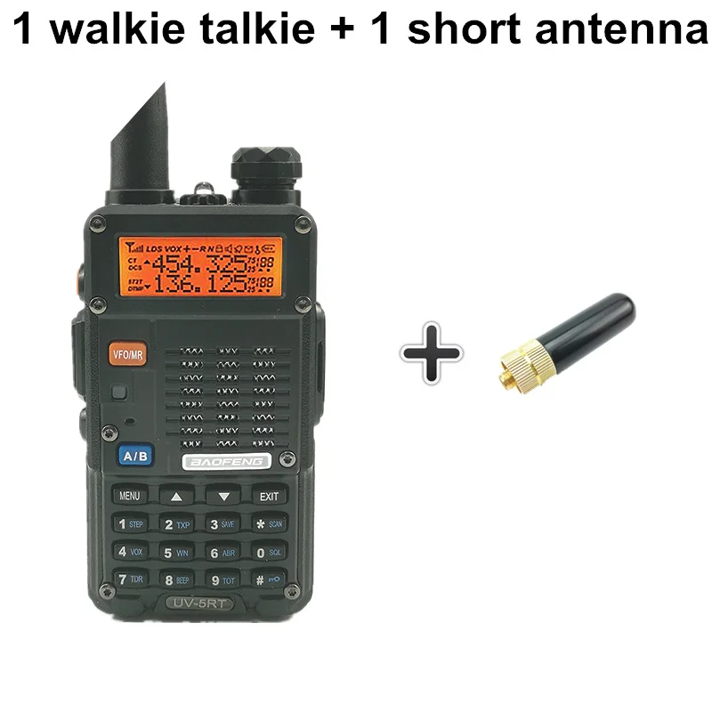 Baofeng, UV-5RT, Охотничья рация, охранная защита, интерфон UV 5RT, расширенный любительский Baofeng, UV-5R, CB, радиостанция UV5R Telsiz - Цвет: Add a short antenna
