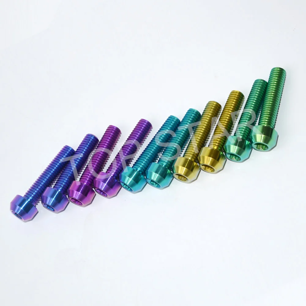 

M8 X 35mm Grade5 Titanium alloy Bolt Button head Titanium bolts for Motorcycle 4 PCS