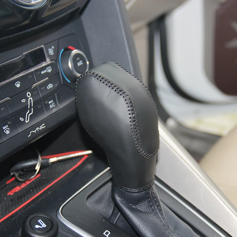 Кожаная ручка переключения передач LS AUTO Genine чехол для Ford Focus AT 20115 автомобильные