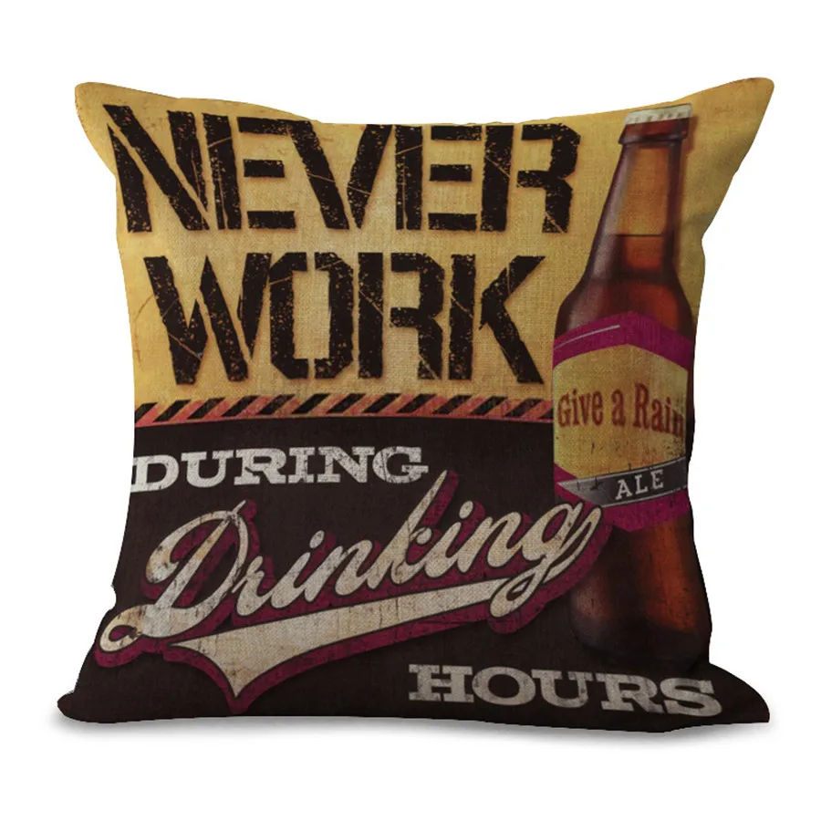 Чехол для подушки ретро пиво Hunter пива держатель серии Подушка домашнего декора