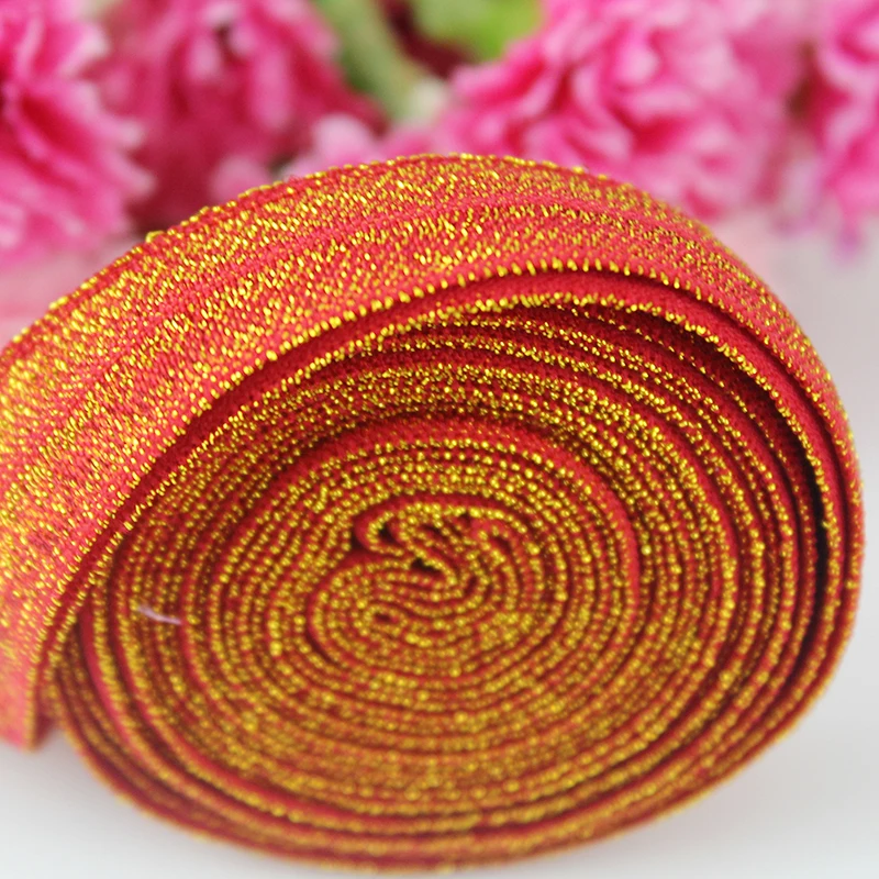 20 ярдов 16 мм многоцветная эластичная бархатная тесьма блестящая Складная лента