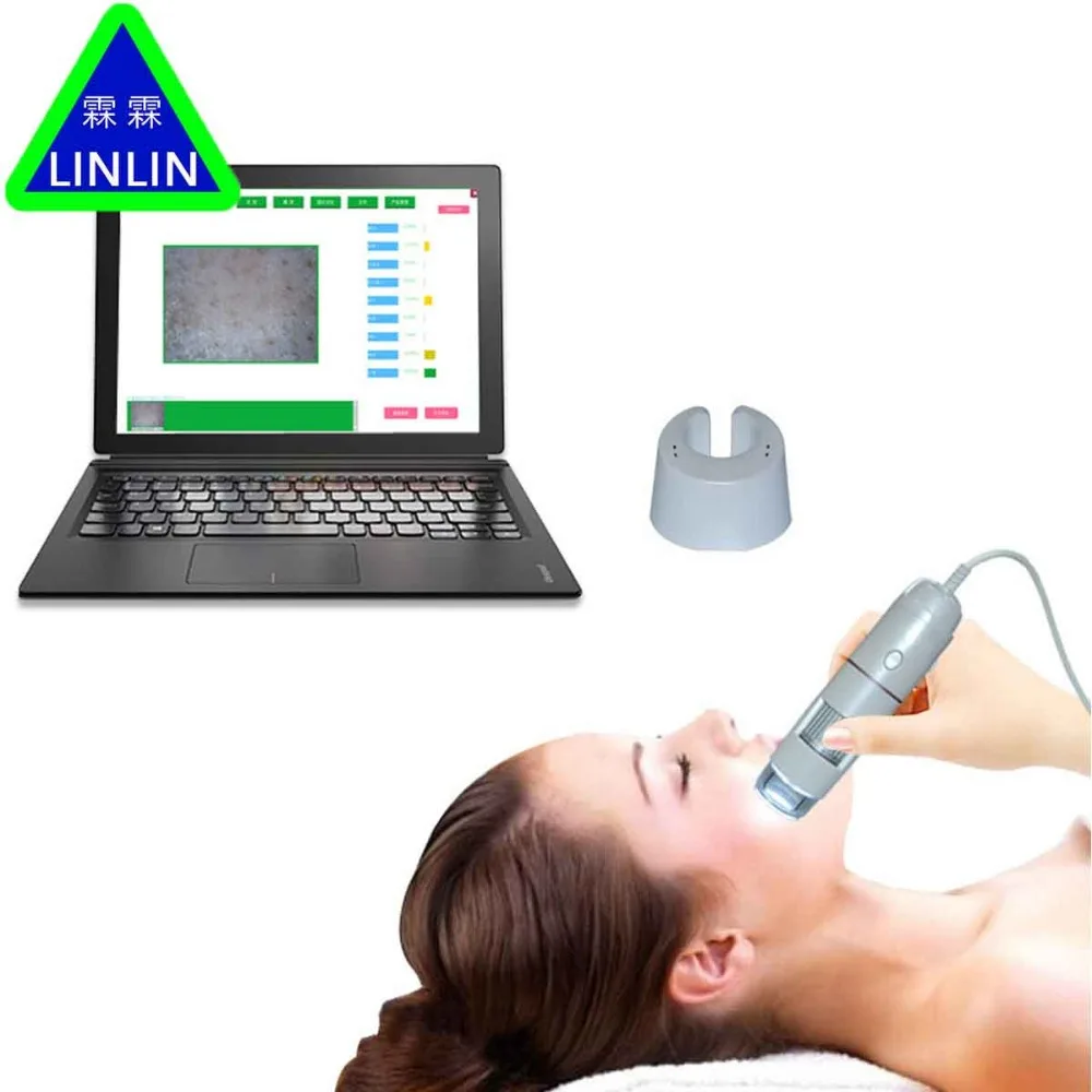 LINLIN лица умный дермальный детектор анализатор кожи салон красоты USB HD переносное