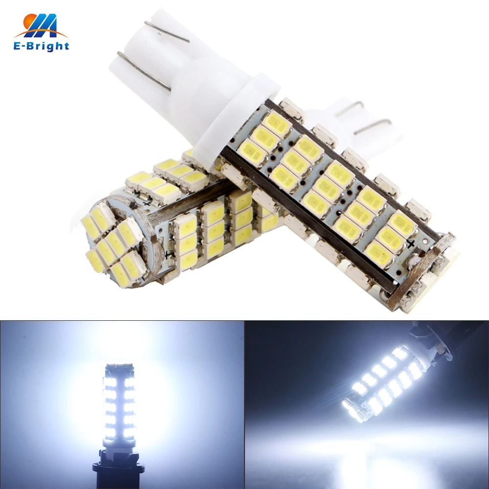 YM E-Bright 100X T10 Led 194 168 1206 68 SMD автомобильный светильник, лампы белого цвета 544Lm, внутреннее освещение, лампа для чтения, автомобильная лампа 12 В