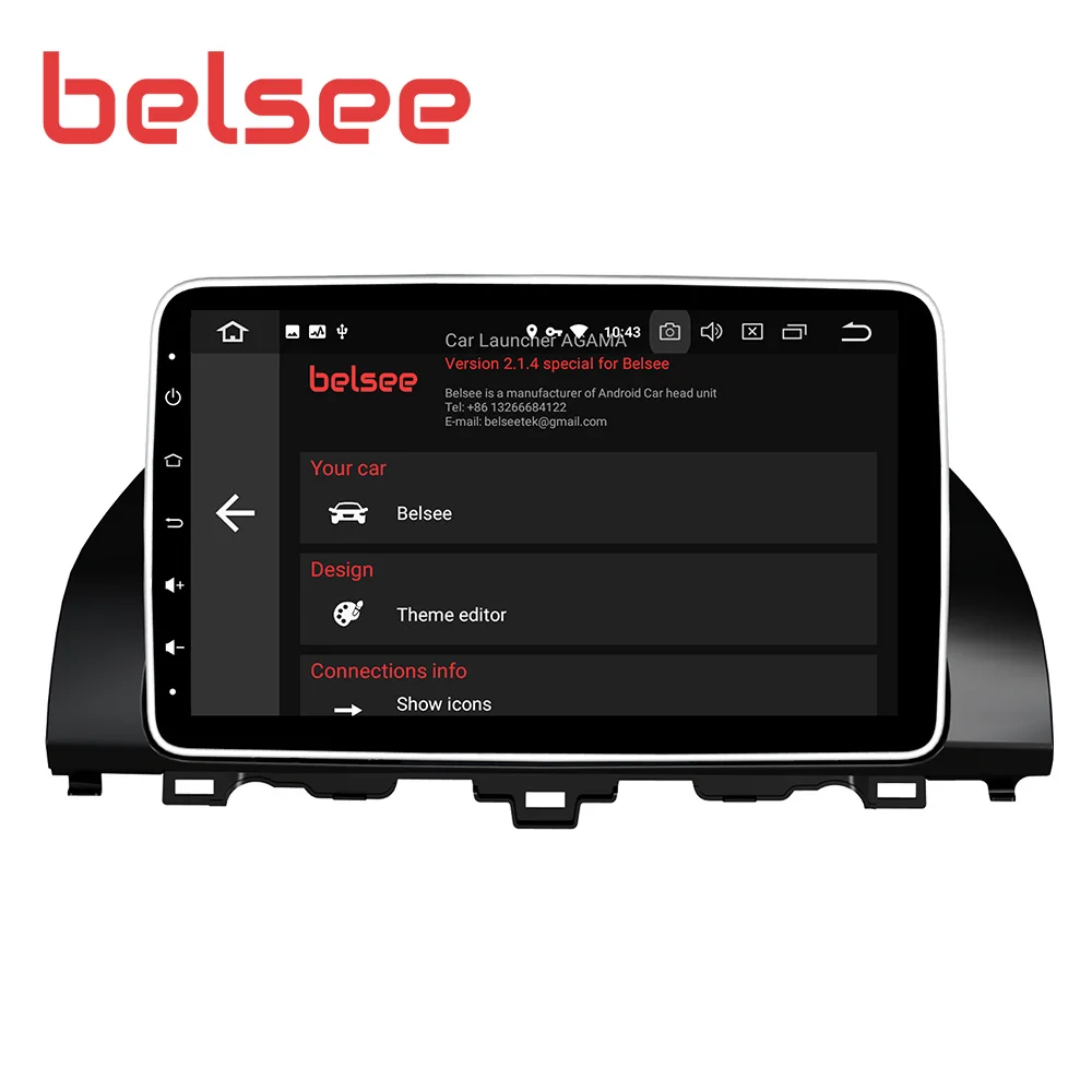Автомагнитола Belsee для Honda Accord 10th 2018 Android 9 0 IPS экран 4 Гб + 64 ГБ|Автомагнитолы| |