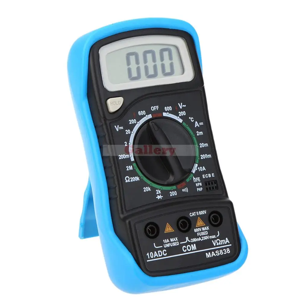 Цифровой мини-мультиметр MAS838 с ЖК-дисплеем цифровой мультиметр DMM DC измеритель